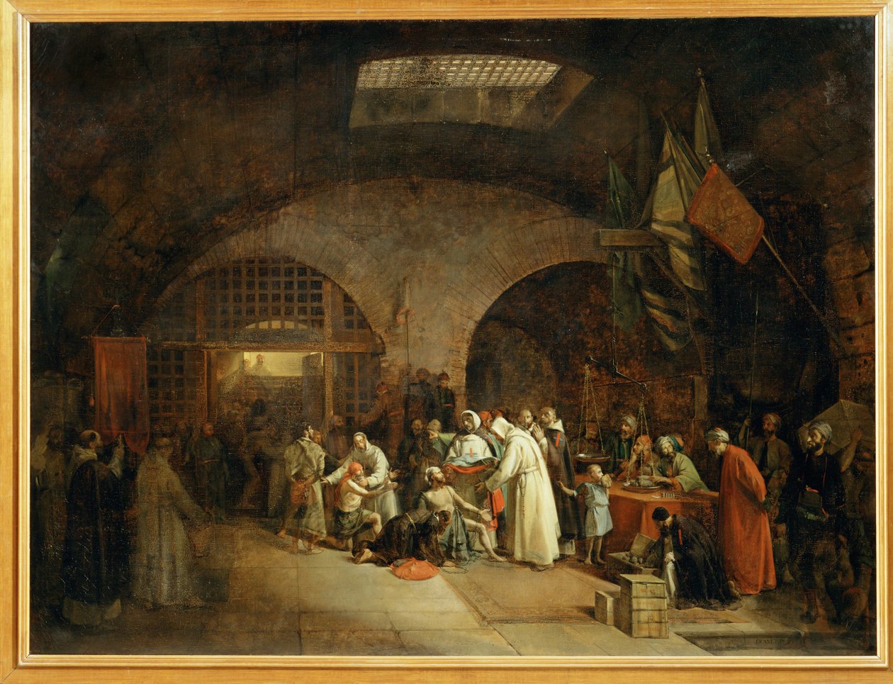 Odkupienie więźniów w więzieniach w Algierze ... autorstwa Francois Marius Granet