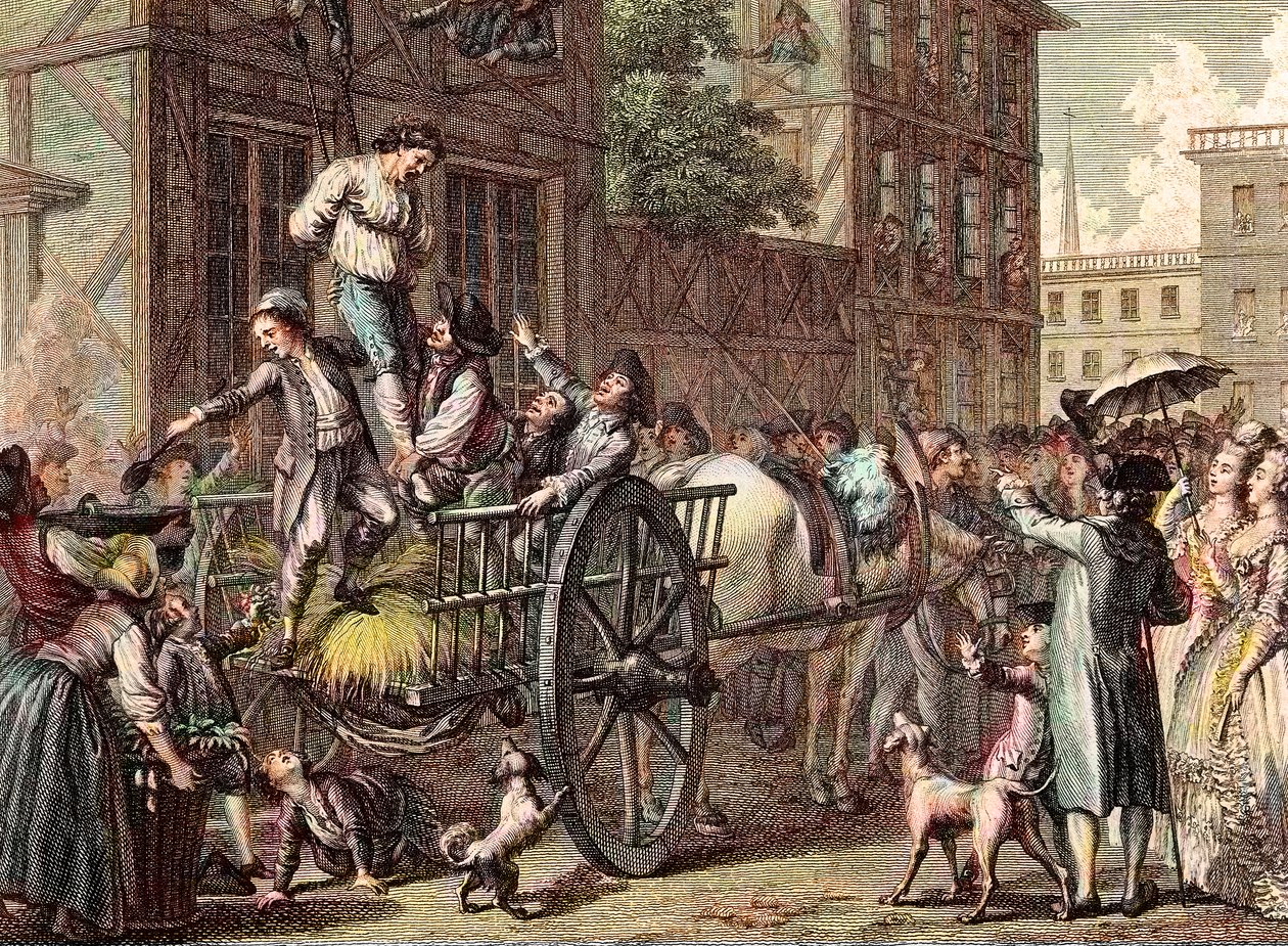 Napaść na Johna Malcolma, Boston, 25 stycznia autorstwa Francois (after) Godefroy