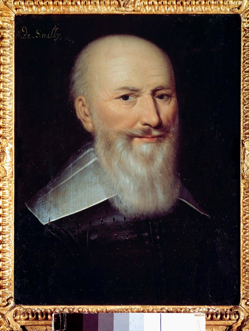 Portret Maksymiliana de Bethune (1560-1641) Barona de Rosny, księcia Sully Anonymous malarstwo (prawdopodobnie Francois Quesnel autorstwa Francois (attr.to) Quesnel