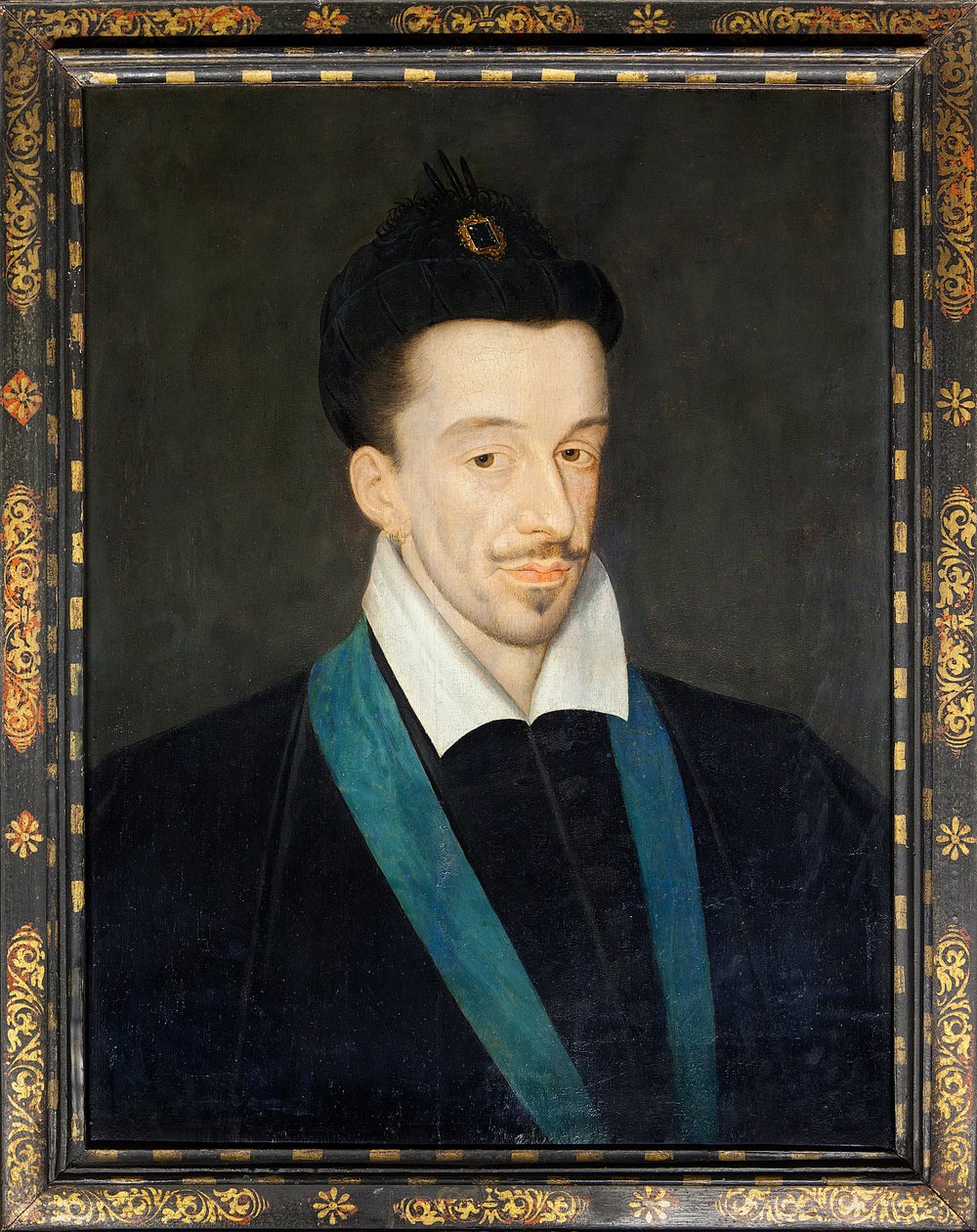 Portret króla Francji Henryka III (1551-1589), ok.1582-86 (malarstwo) autorstwa Francois (attr.to) Quesnel