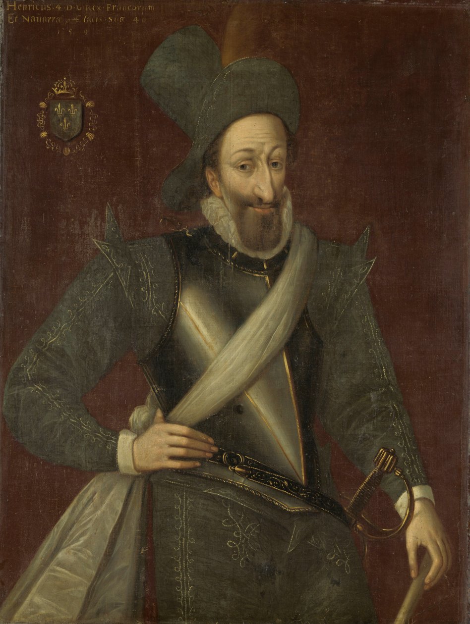 Henryk IV, król Francji (1553-1610) autorstwa Francois (circle of) Bunel