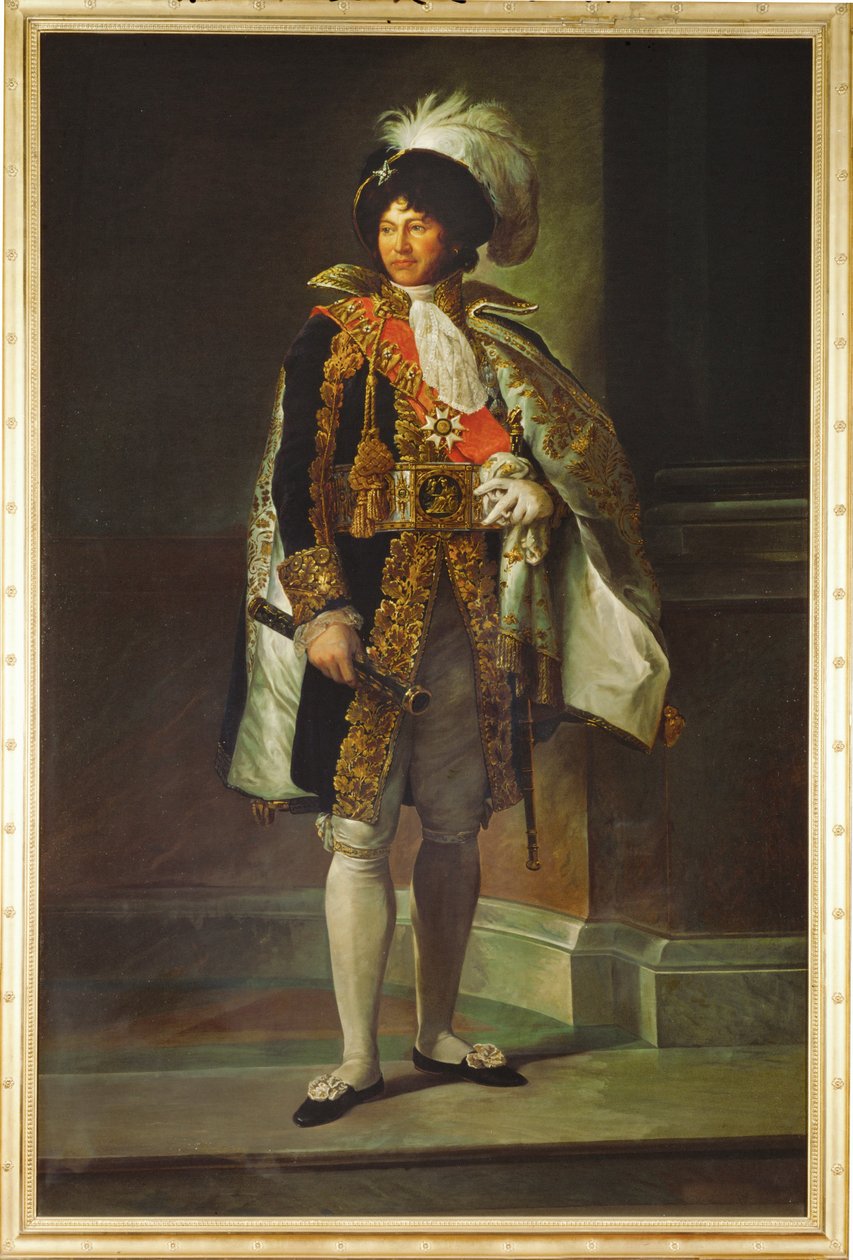 Joachim Murat, generał, król Neapolu, mąż Karoliny Bonaparte, siostry Napoleona ... (obraz na płótnie) autorstwa Francois (school of) Gerard