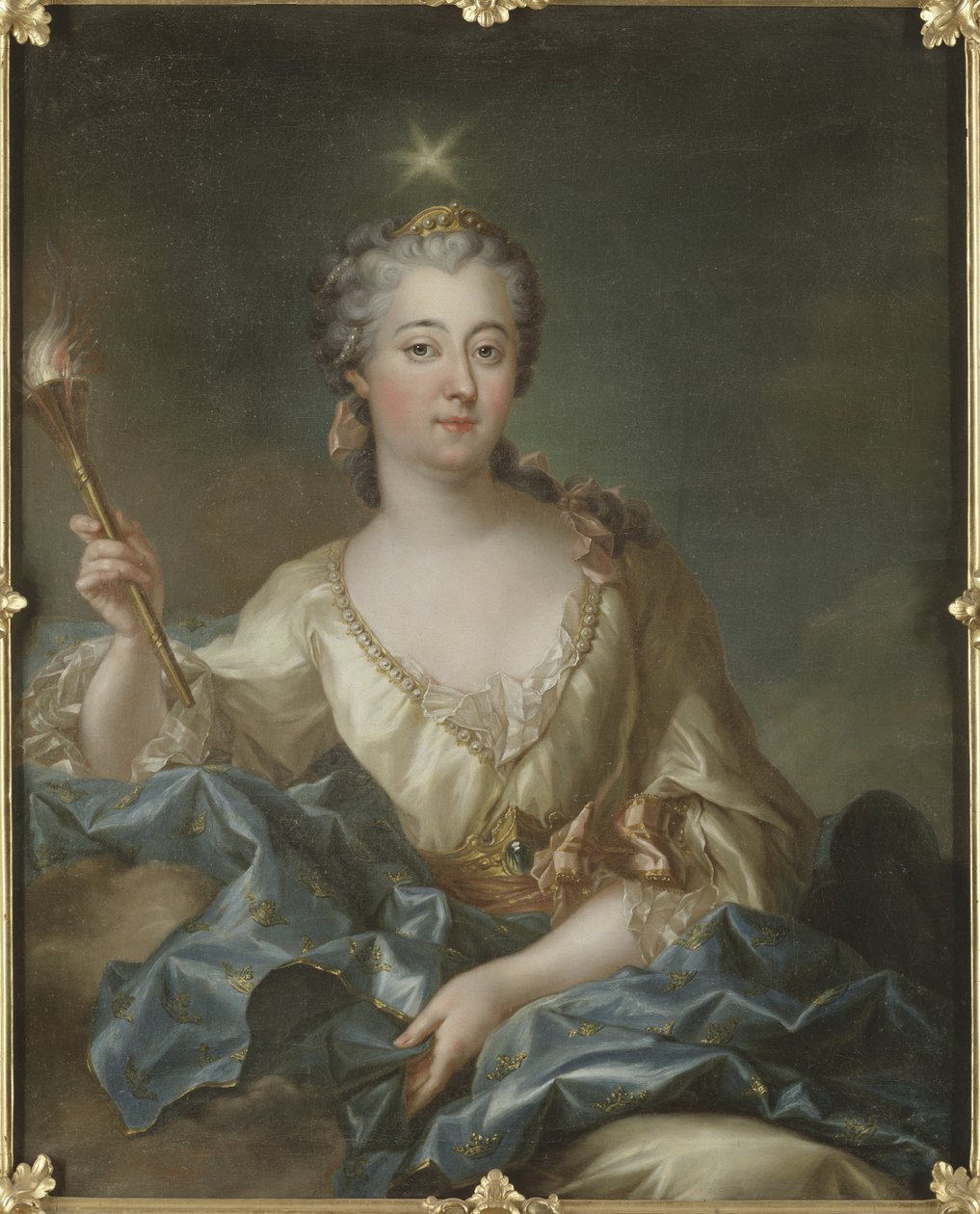 Louise Ulrique de Prussia, królowa Szwecji i Finlandii - Portret Louisy Ulrika z Prus (1720-1782), królowej Szwecji, autorstwa Grasognon Latinville, Francois-Adrien (1705-1774). Olej na płótnie. Rozmiar: 103x82cm. Muzeum Narodowe w Sztokholmie autorstwa Francois Adrien Grasognon Latinville