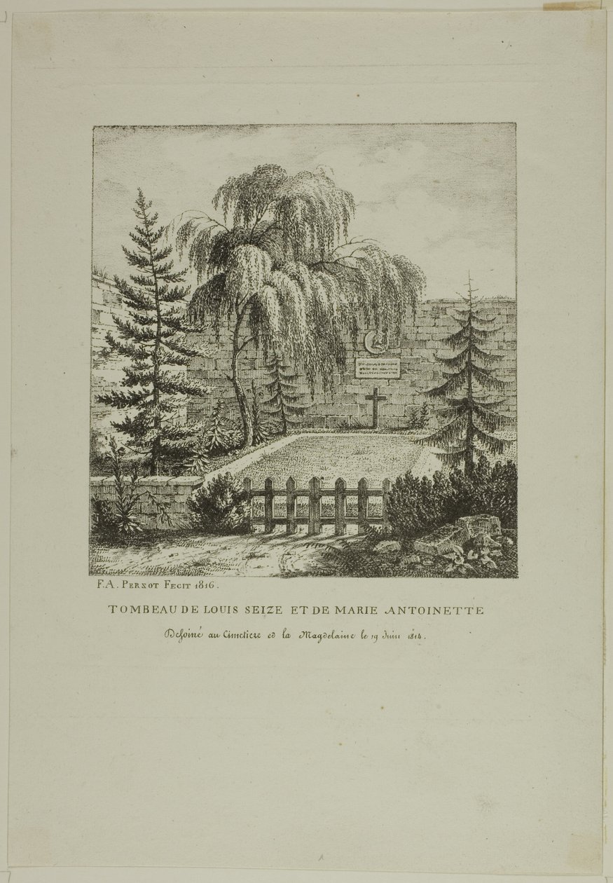 Grób Ludwika XVI autorstwa Francois Alexandre Pernot