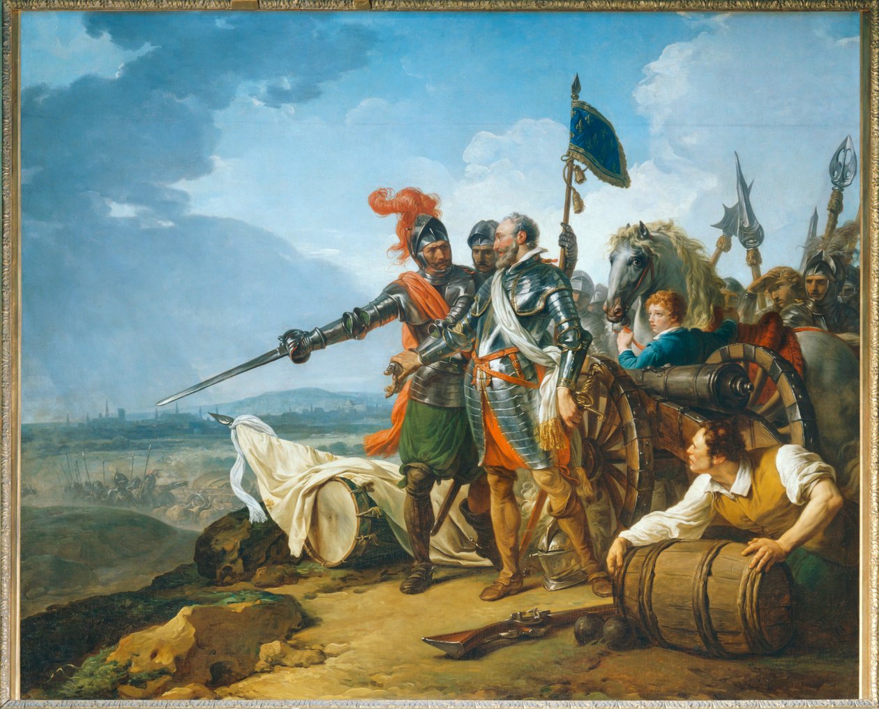 Henri IV przywozi zaopatrzenie do Paryża ... autorstwa François André Vincent