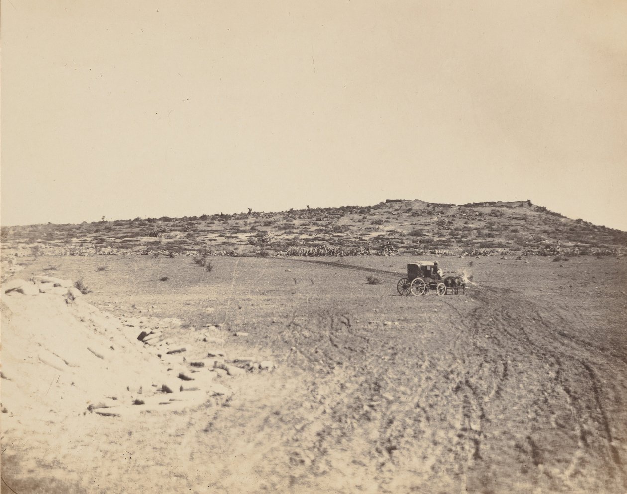[Miejsce egzekucji cesarza Maksymiliana], 1867. autorstwa Francois Aubert