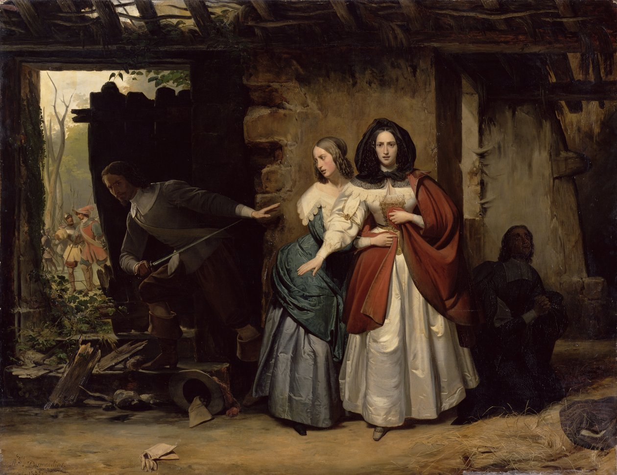 Lot Henrietty-Marii Francji, królowej Anglii w 1638, 1835 autorstwa Francois Augustin Desmoulins