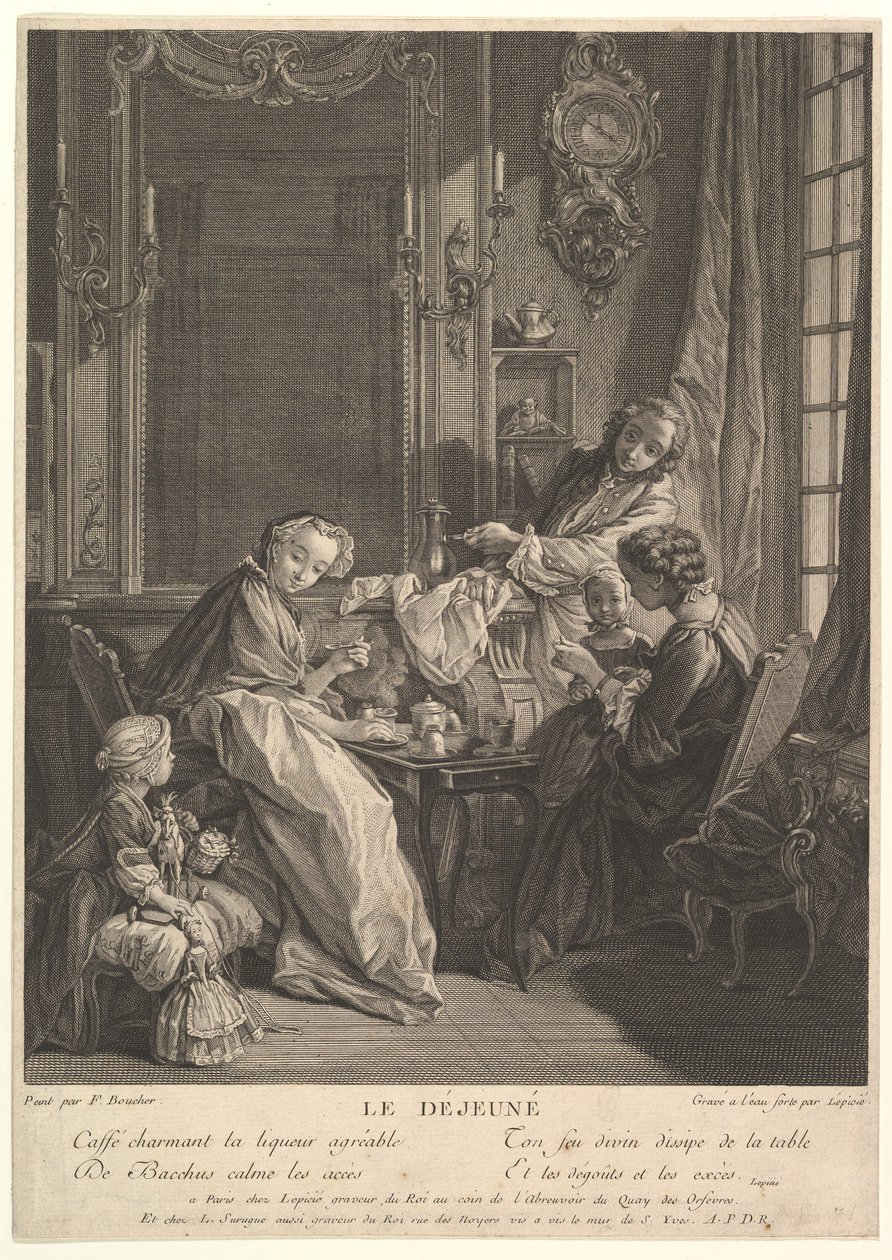 Obiad. autorstwa Francois Bernard Lepicie