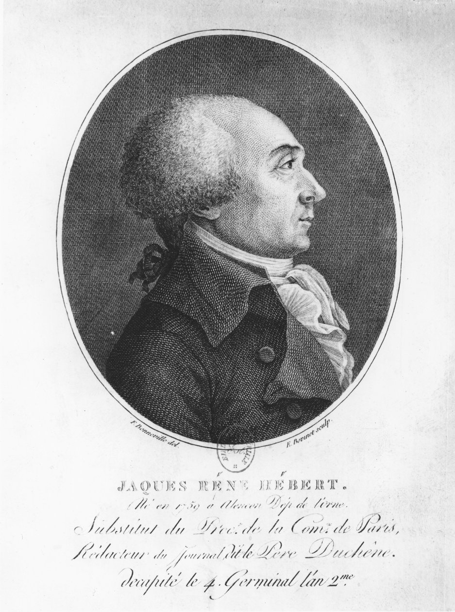 Jacques René Hébert autorstwa Francois Bonneville