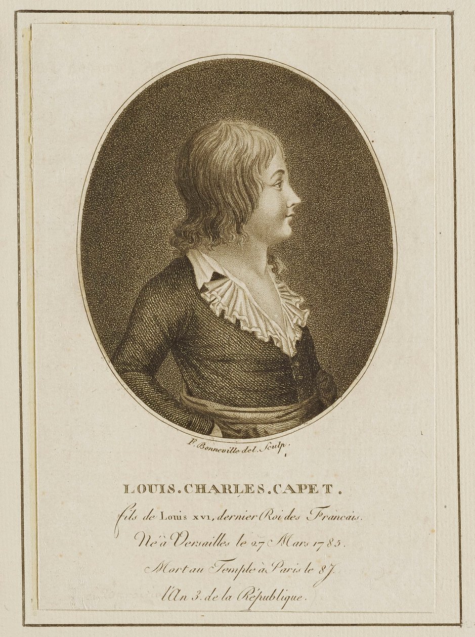 Louis Charles Capet autorstwa Francois Bonneville