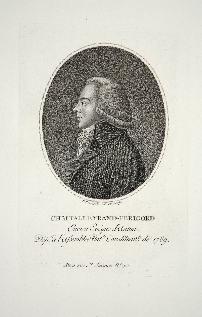 Pan Talleyrand-Périgord, Encien Eveque dAutun, wyd. 1791 autorstwa Francois Bonneville