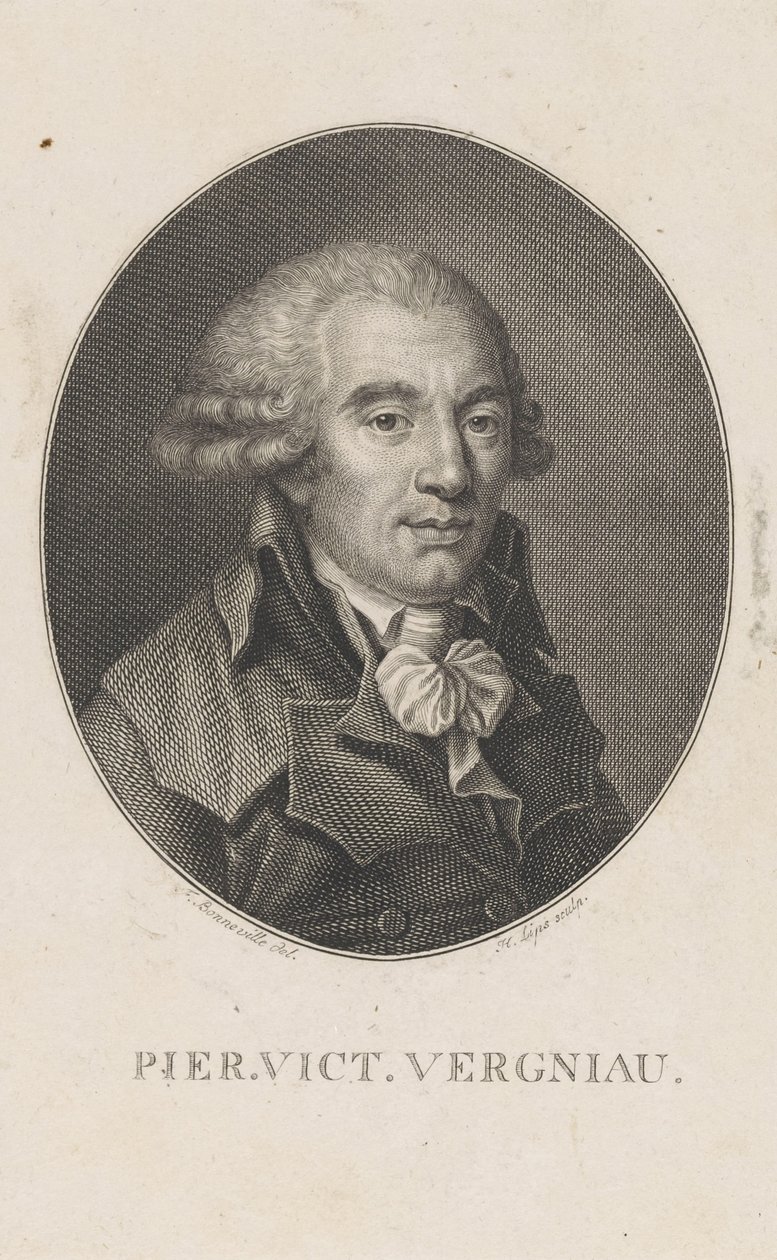 Pierre Victurnien Vergniaud 1753-1793, c. 1800. autorstwa Francois Bonneville