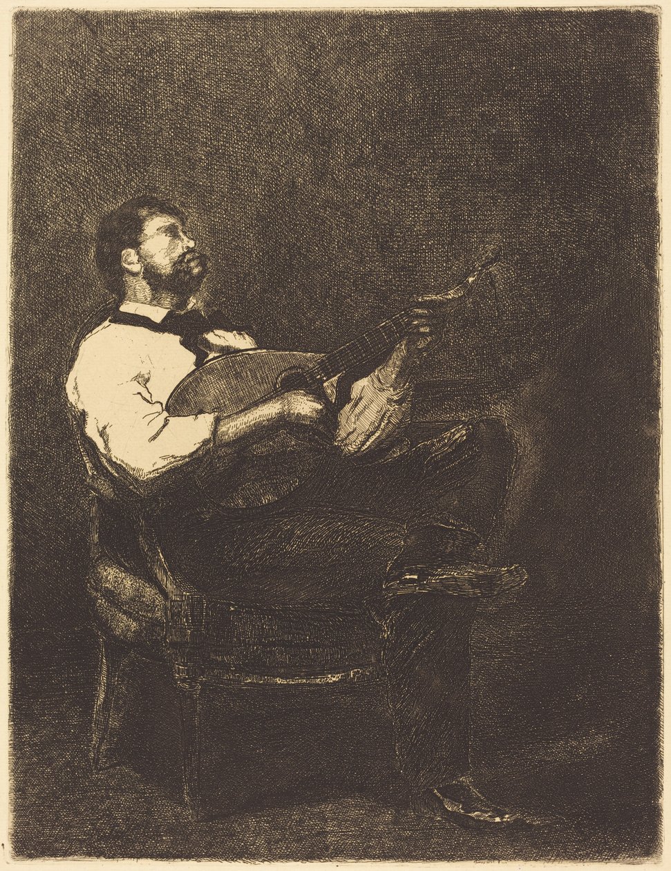 Gitarzysta autorstwa François Bonvin