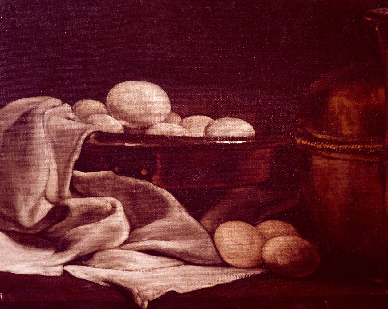 Martwa natura przedstawiająca ser brie – Francois Bonvin (1817-1887), fragment autorstwa François Bonvin