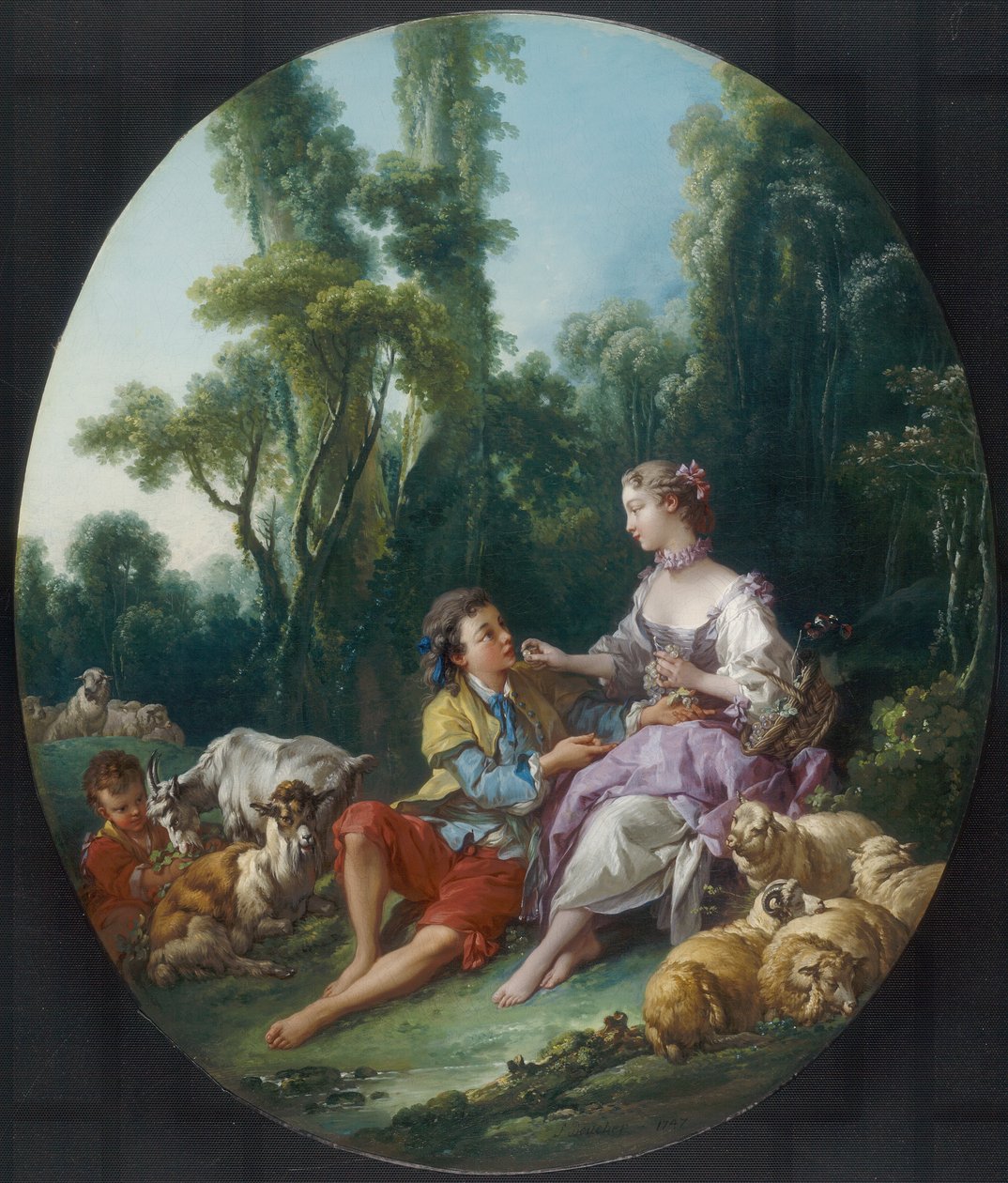 Czy myślą o winogronach? autorstwa François Boucher