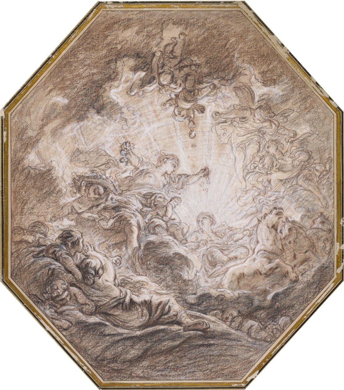 Zorza zapowiadająca nadejście porannego słońca autorstwa François Boucher