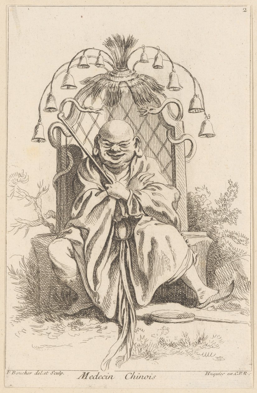 chiński lekarz autorstwa François Boucher
