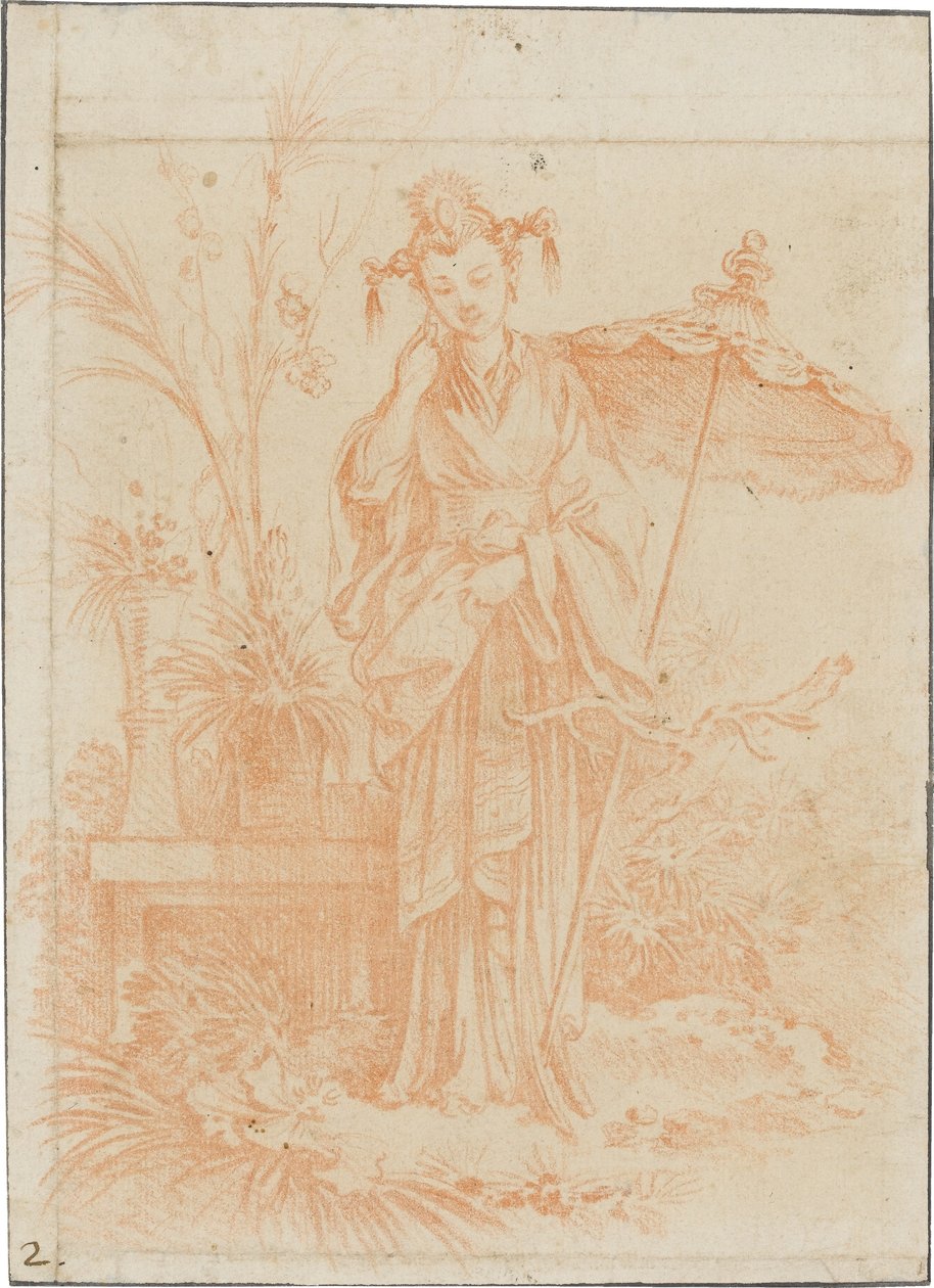 Chinoiserie (Pani ogrodu) autorstwa François Boucher