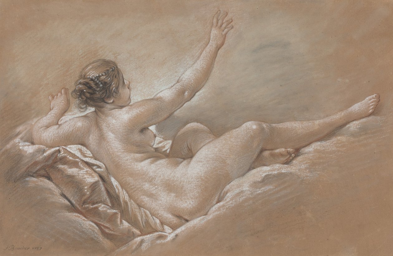 Danae otrzymuje „złoty deszcz” autorstwa François Boucher
