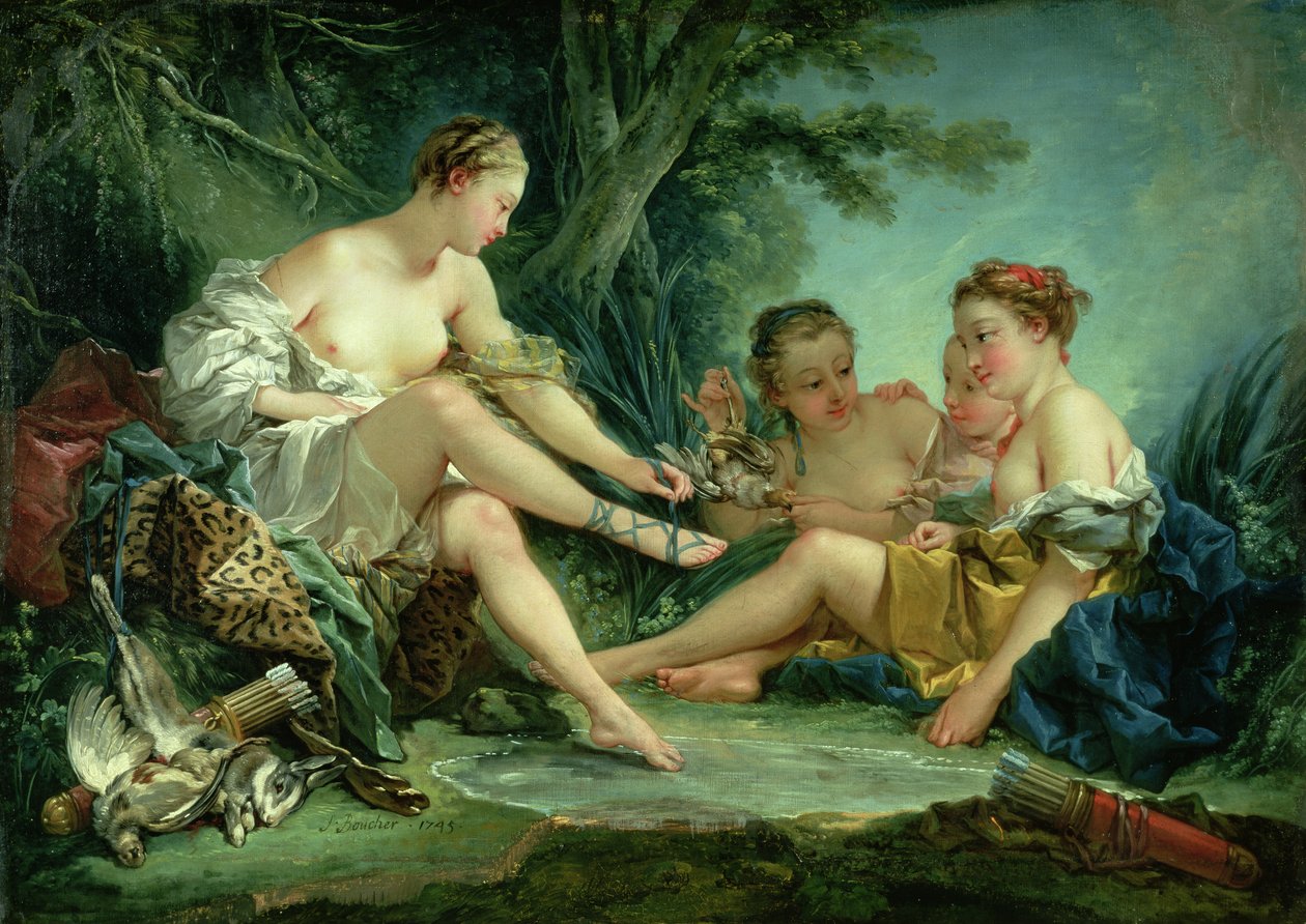 Diana po polowaniu autorstwa François Boucher