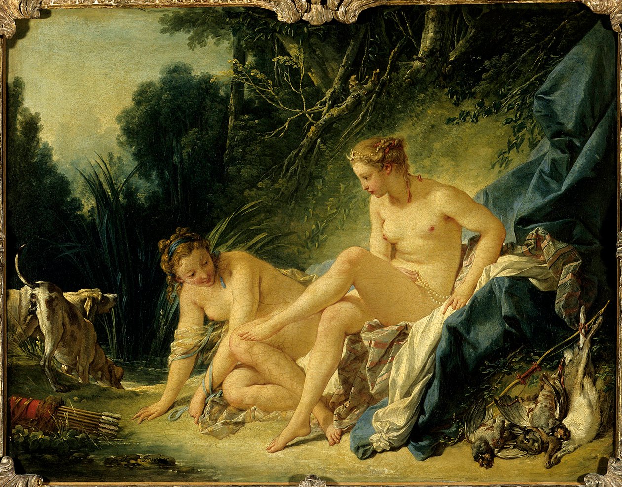 Diane wychodząca z wanny Obraz Francois Bouchera (1703-1770) autorstwa François Boucher