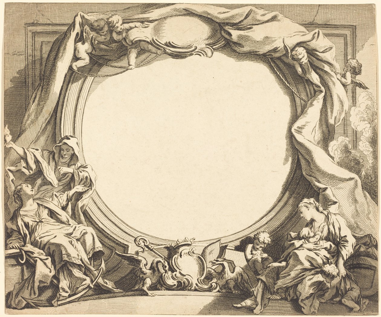 Wiara i miłość bliźniego autorstwa François Boucher