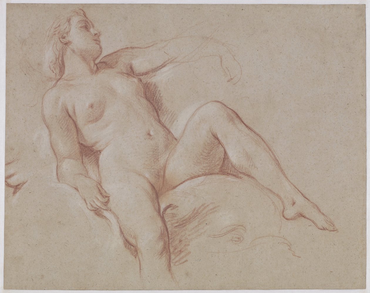Akt kobiecy na delfinie autorstwa François Boucher