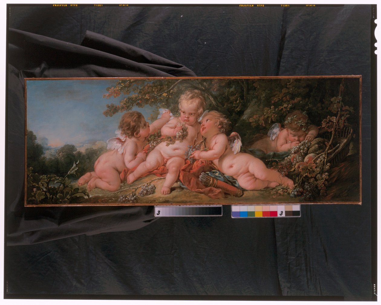 Cztery Putti W Krajobrazie autorstwa François Boucher