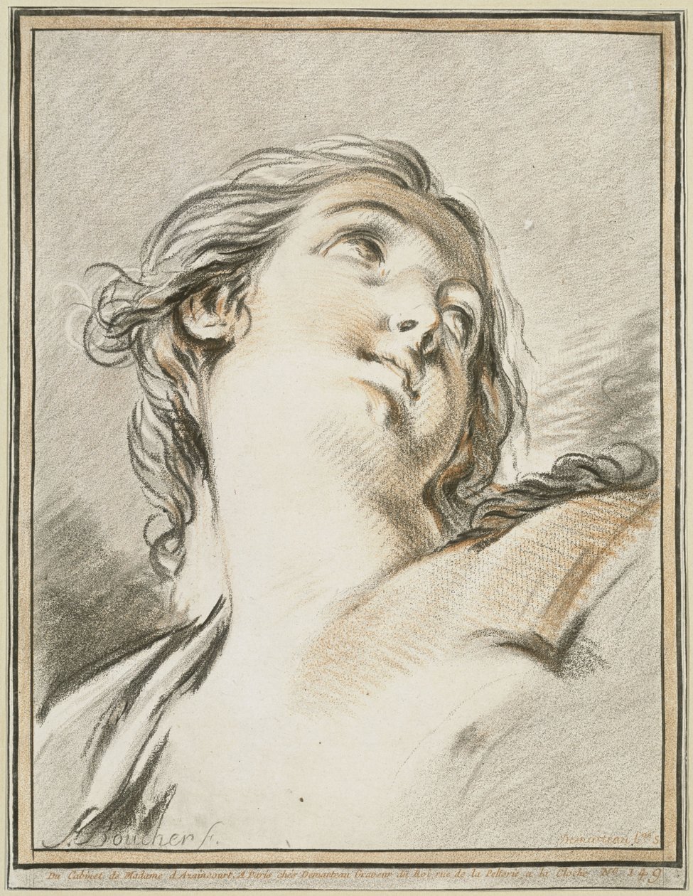 Głowa kobiety autorstwa François Boucher