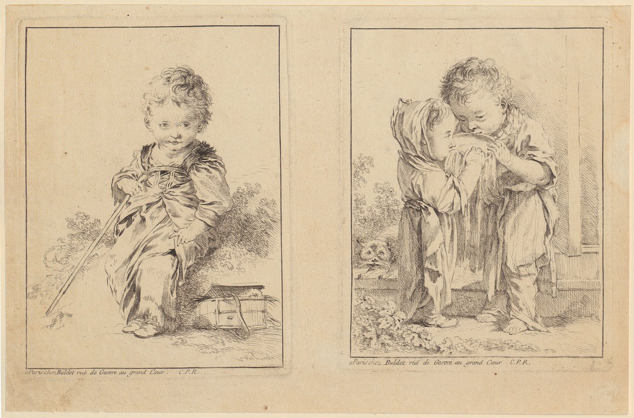 Mały Sabaudzjanin i mali miłośnicy mleka [dwie płyty] autorstwa François Boucher