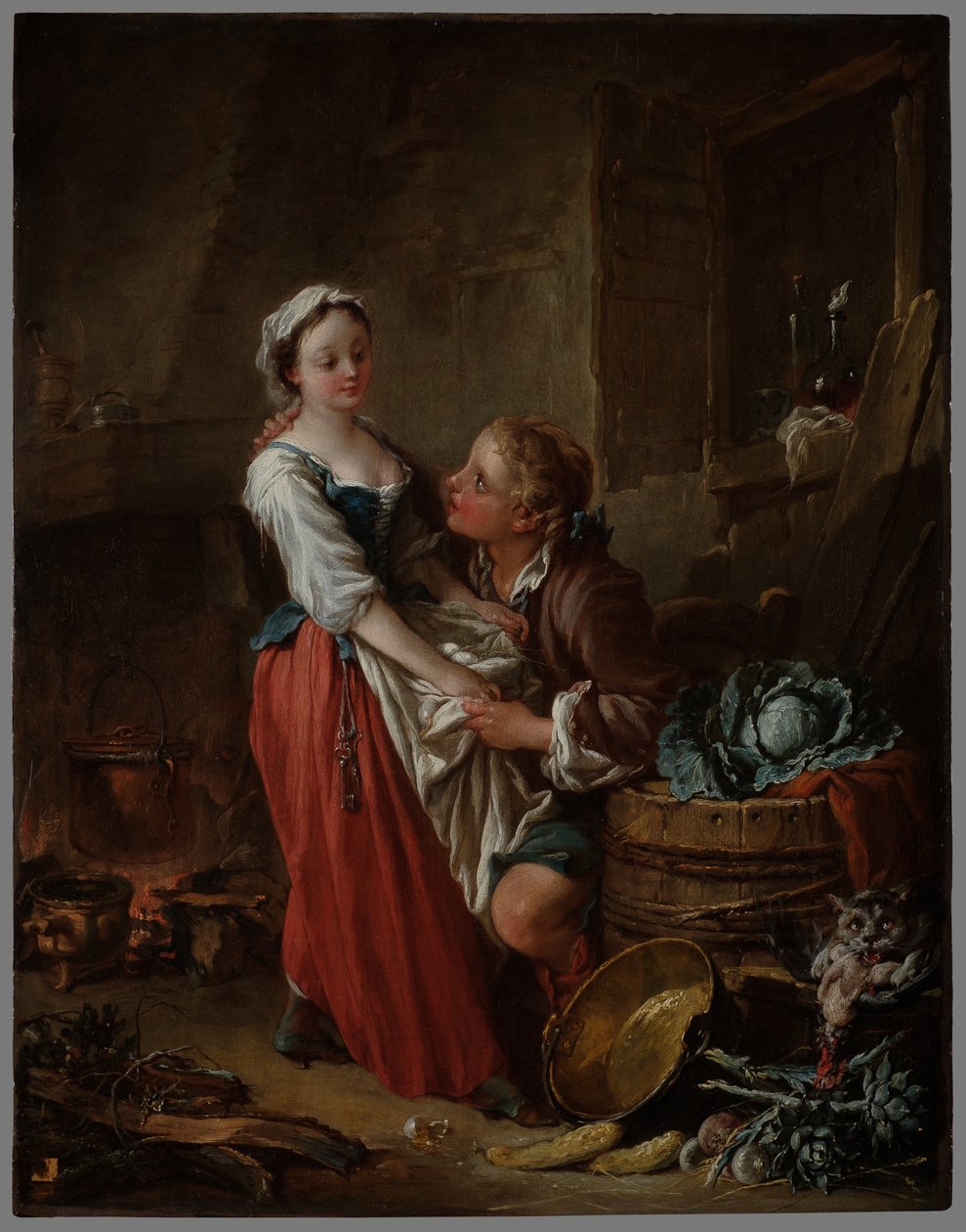 Die schöne Köchin autorstwa François Boucher