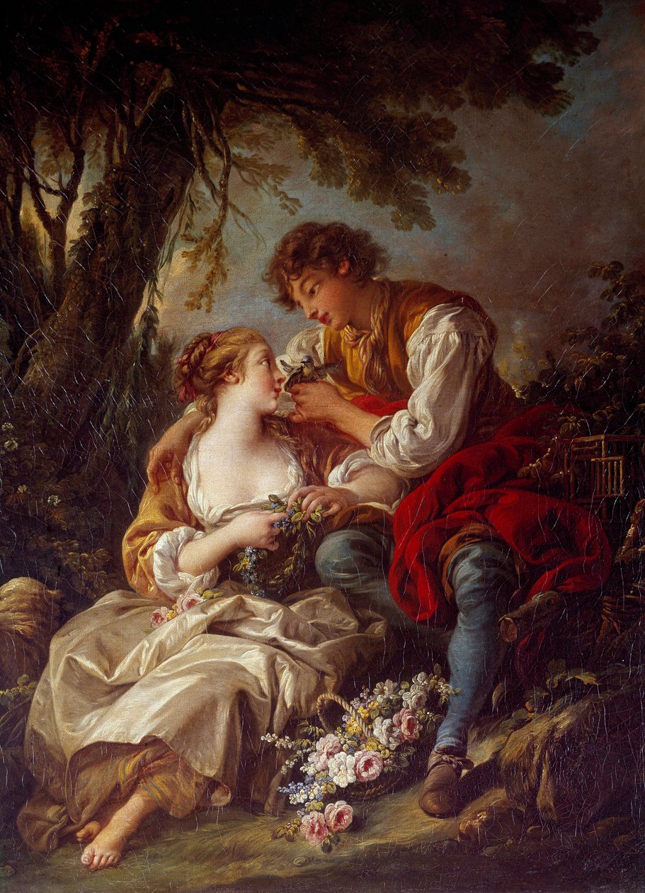 La cage Obraz Francois Bouchera (1703-1770) 1763 Nd. 0,93x0,73 m² autorstwa François Boucher