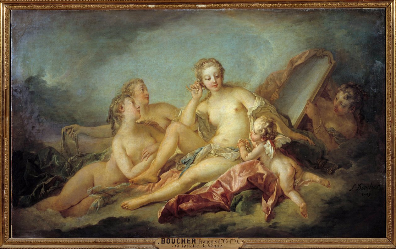 Toaleta Wenus Malarstwo Francois Bouchera (1703-1770) 1749 Nd. 1,07x1,73m autorstwa François Boucher