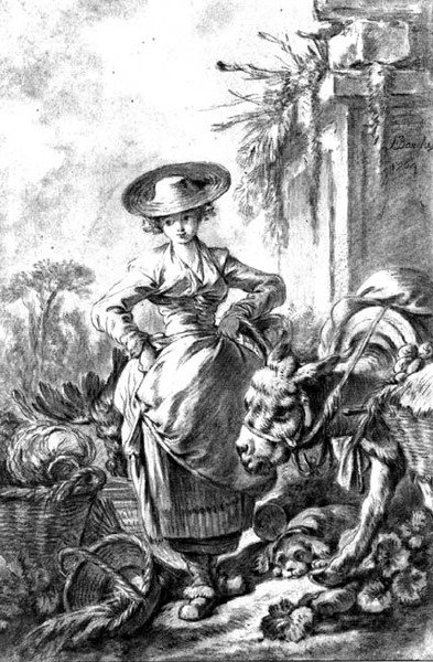 Odejście na rynek autorstwa François Boucher