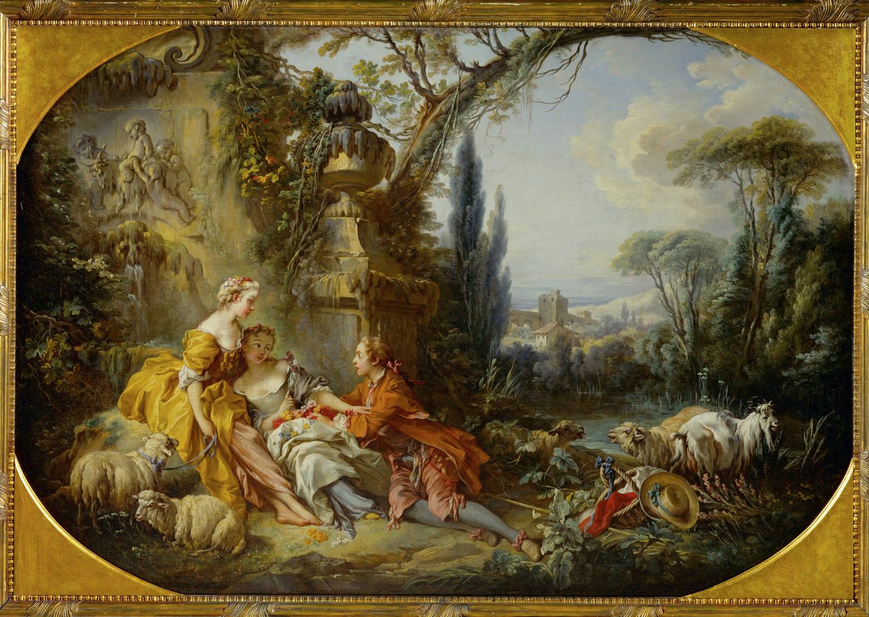 Les charmes de la vie champetre - rozkosze życia na wsi ... autorstwa François Boucher