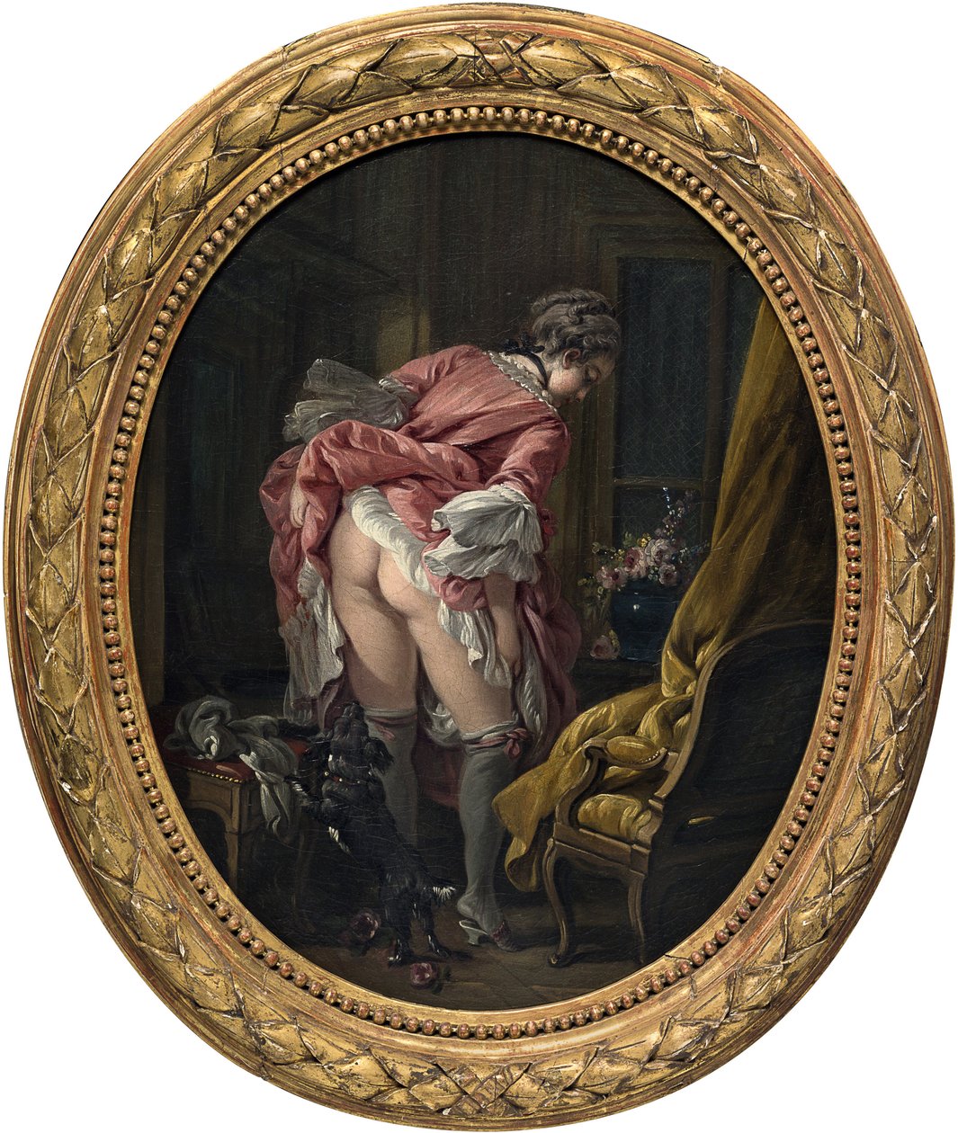 "Niedyskretne oko" Obraz Francois Bouchera (1703-1770) ok. 1742 r. Ze zbiorów prywatnych autorstwa François Boucher