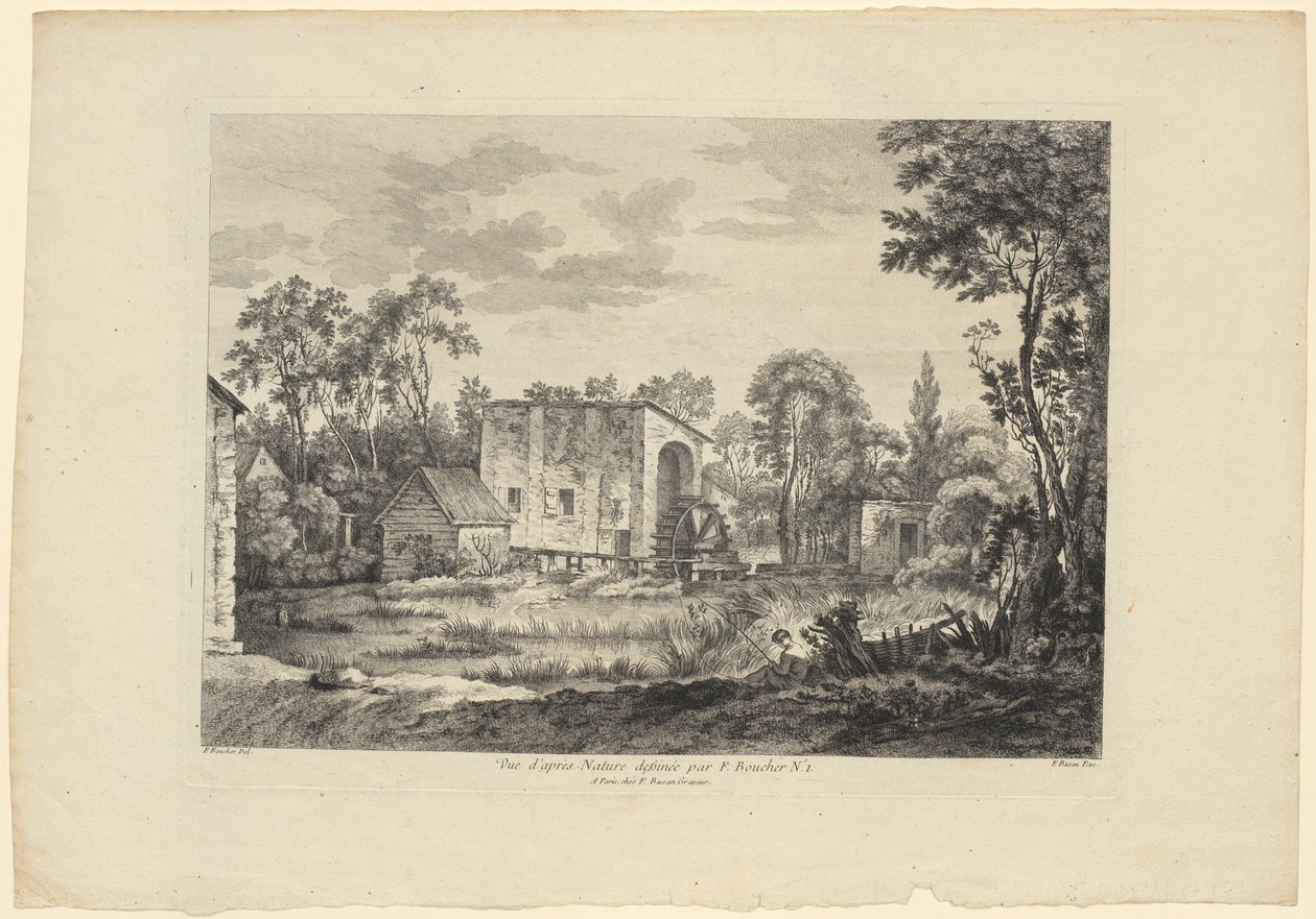 Studium natury według François Bouchera (nr 1) autorstwa François Boucher