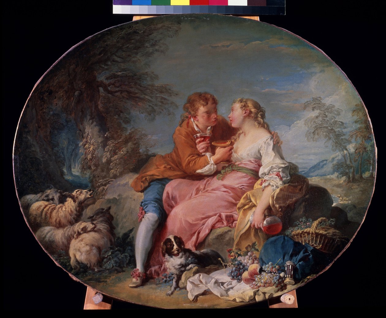 Obraz „Pastoralny” Francois Bouchera (1703-1770) 1740 Muzeum Puszkina, Moskwa autorstwa François Boucher