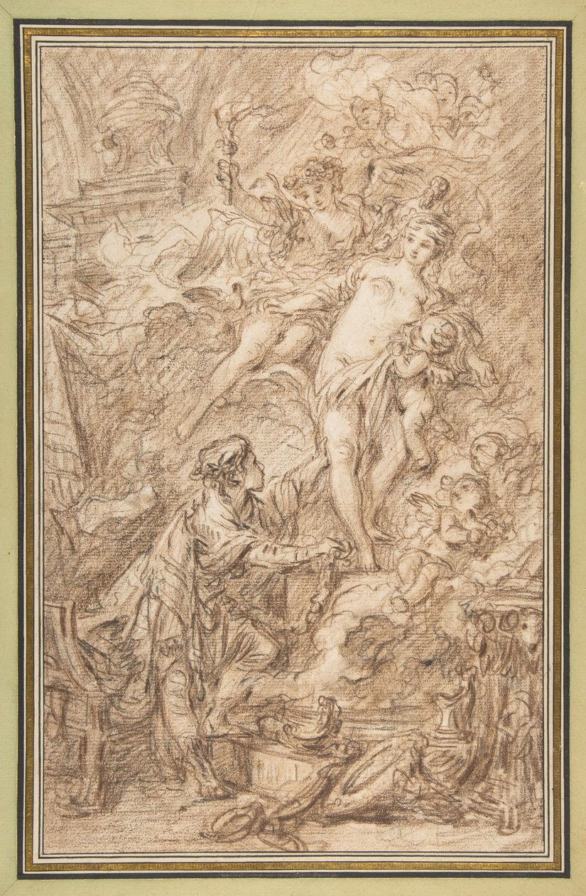 Pigmalion i Galatea autorstwa François Boucher