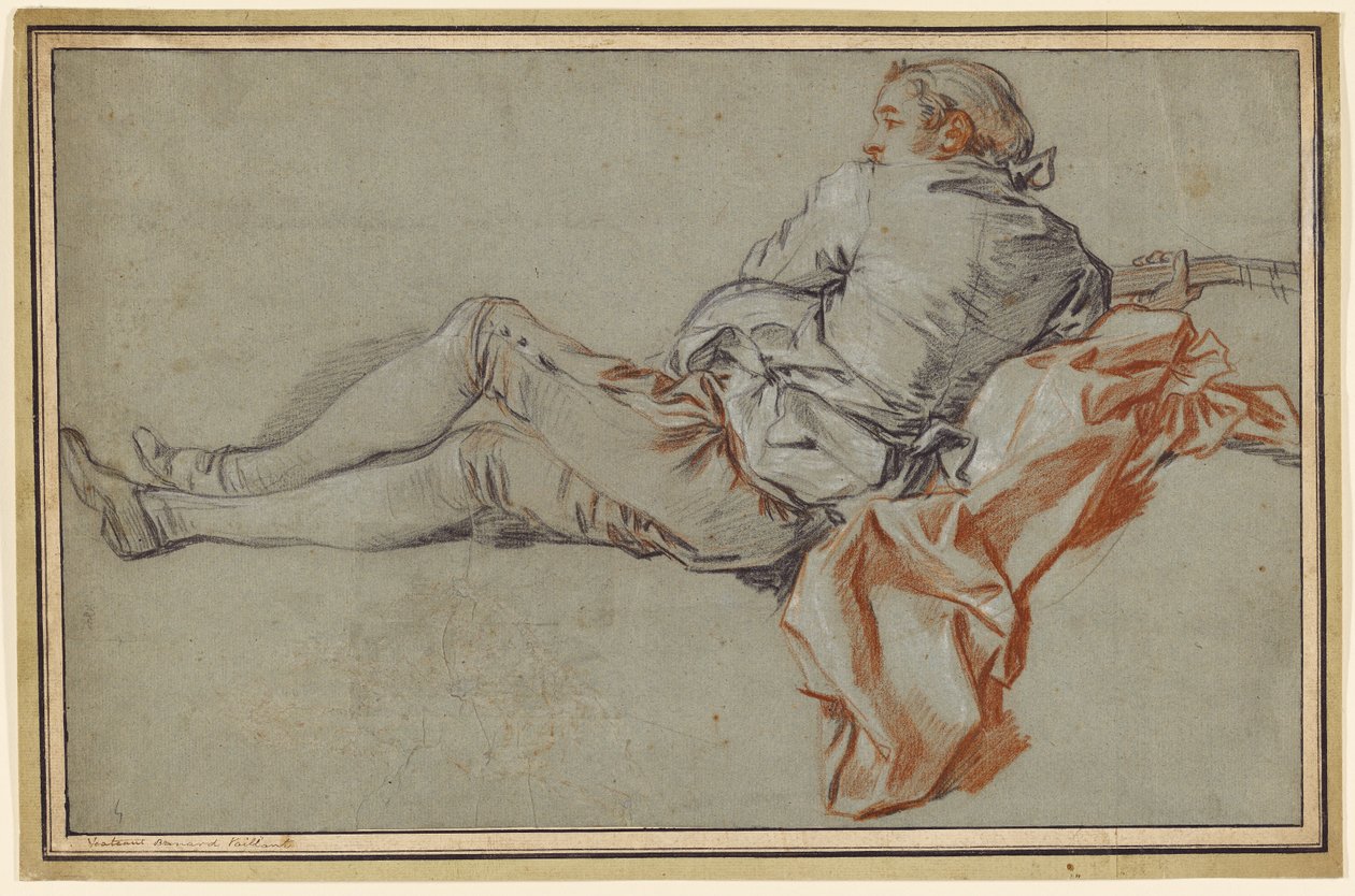 Pochylona postać mężczyzny autorstwa François Boucher