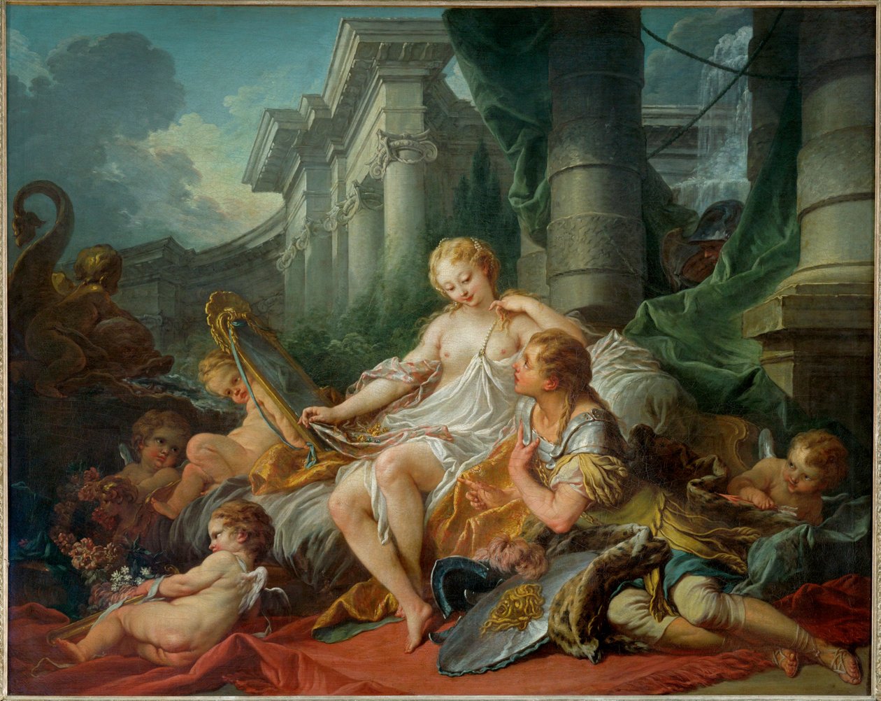 Renaud et Armide, według "Gerusalemme Liberata" Tasso, XIV ... autorstwa François Boucher