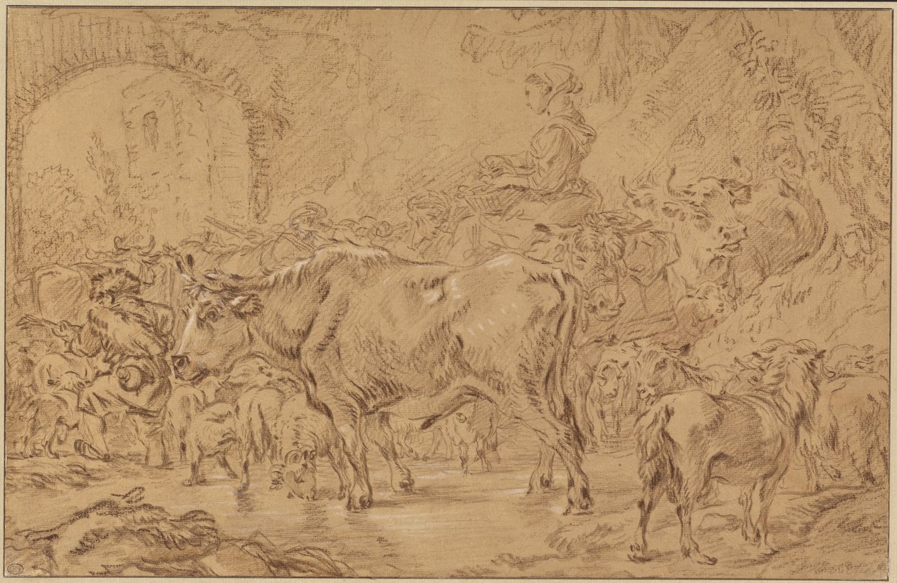 Powrót do owczarni autorstwa François Boucher