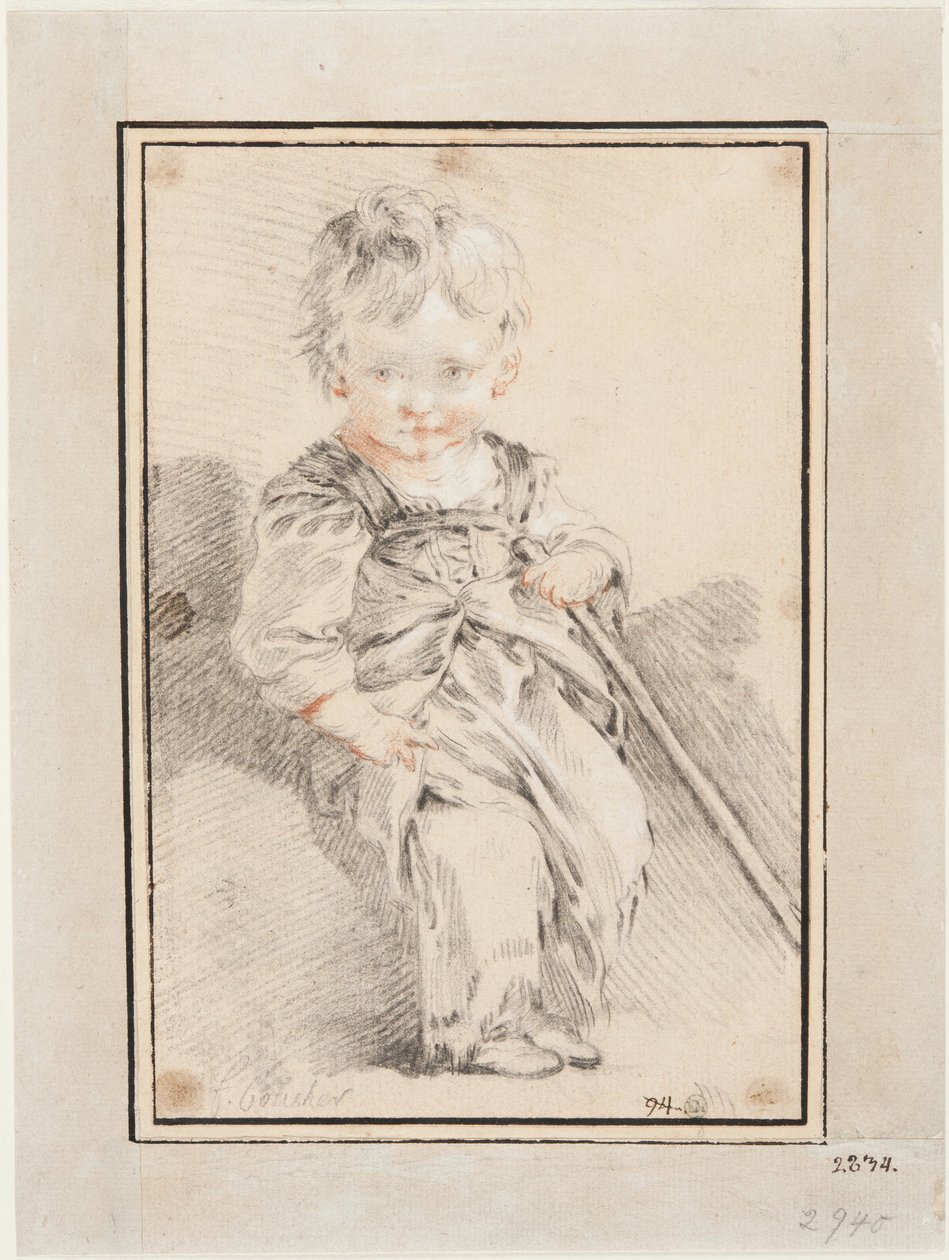 Siedzący chłopiec autorstwa François Boucher