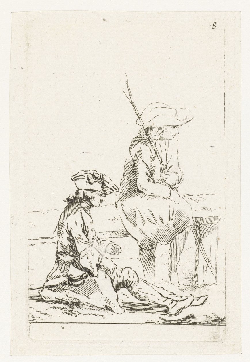 Żołnierz i rolnik autorstwa François Boucher
