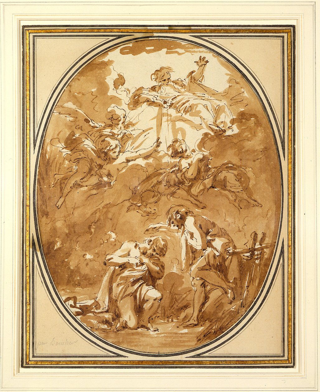 Chrzest Chrystusa autorstwa François Boucher