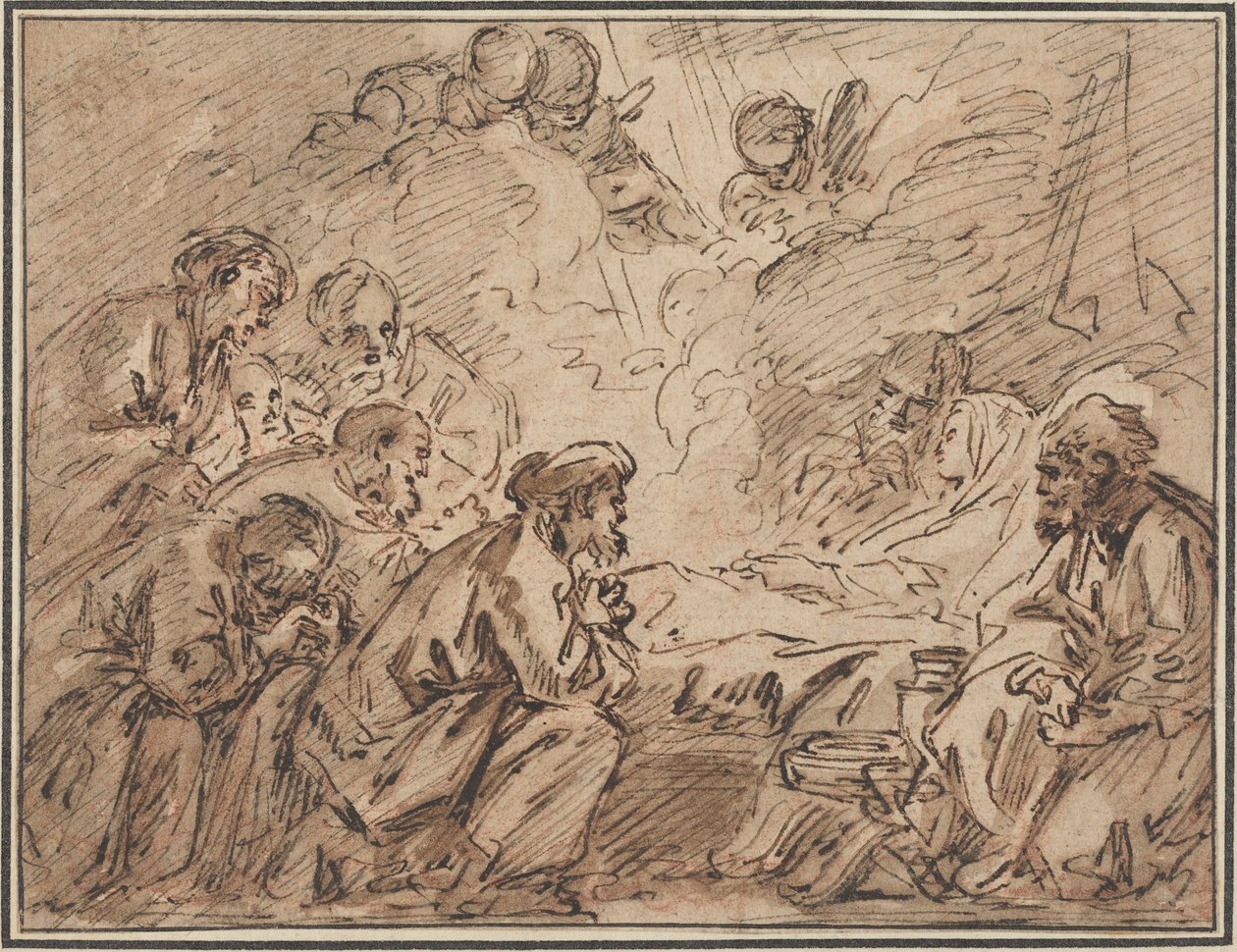 Śmierć Matki Boskiej autorstwa François Boucher