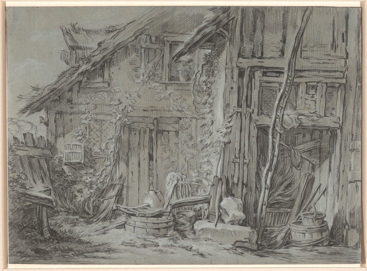 Zrujnowany dom wiejski autorstwa François Boucher