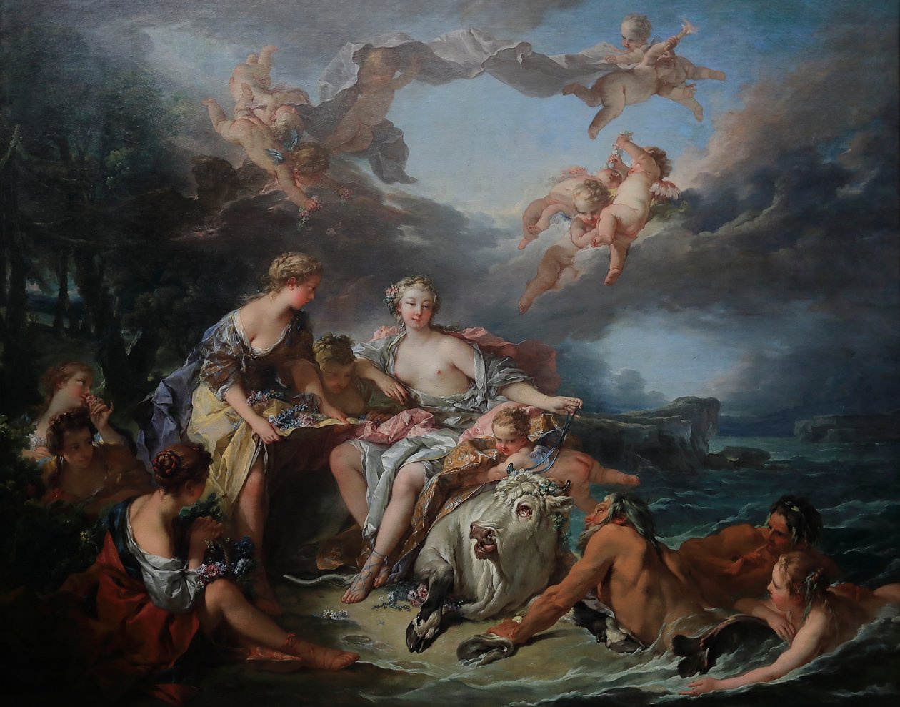 Gwałt Europy autorstwa François Boucher