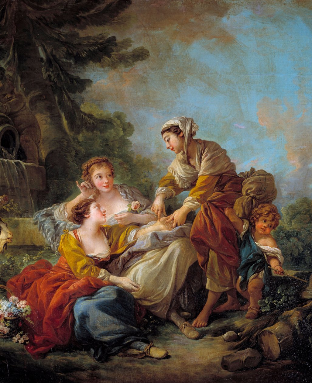 Wróżka. Obraz Francois Bouchera (1703-1770) XVIII wiek. autorstwa François Boucher