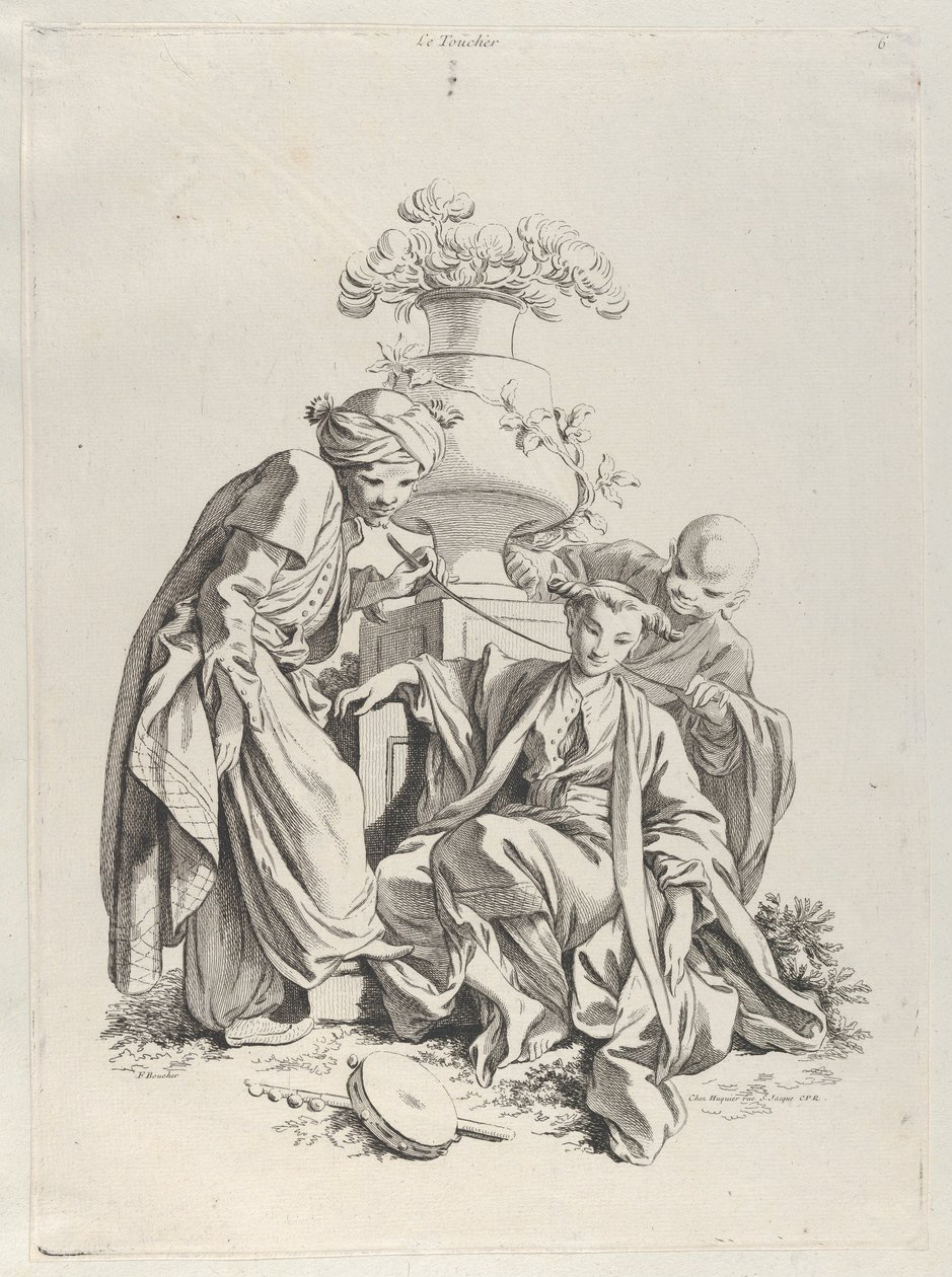 Dotyk, z cyklu „Pięć zmysłów” autorstwa François Boucher